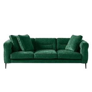 Sofa Gorden II (3-Sitzer) Chenille - Stoff Mohs: Flaschengrün