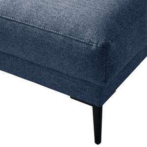 Gestoffeerde hocker Mogo Geweven stof - Geweven stof Inze: Blauw