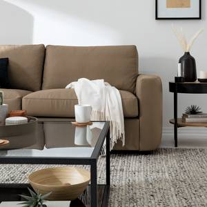 Sofa Cuite (2,5-Sitzer) Echtleder - Echtleder Neto: Taupe