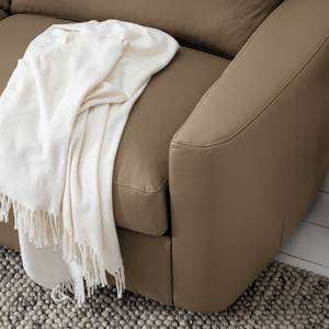 Sofa Cuite (2,5-Sitzer) Echtleder - Echtleder Neto: Taupe