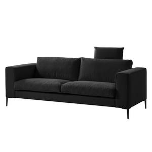 Sofa Claudio (3-Sitzer) Webstoff - Webstoff Saia: Anthrazit