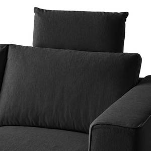 Sofa Claudio (3-Sitzer) Webstoff - Webstoff Saia: Anthrazit