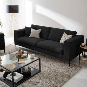 Sofa Claudio (3-Sitzer) Webstoff - Webstoff Saia: Anthrazit