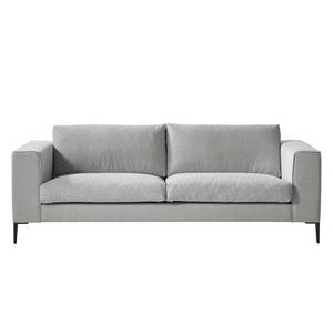 Sofa Claudio (3-Sitzer) Webstoff - Webstoff Saia: Hellgrau