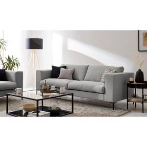 Sofa Claudio (3-Sitzer) Webstoff - Webstoff Saia: Hellgrau