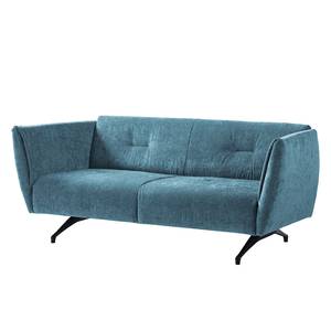 Sofa Helba (2,5-Sitzer) Chenille - Stoff Mohs: Himmelblau
