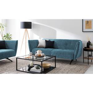 Sofa Helba (2,5-Sitzer) Chenille - Stoff Mohs: Himmelblau