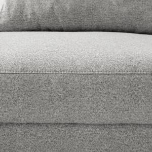Canapé d’angle Mogo Tissu - Tissu Inze: Gris clair - Méridienne courte à gauche (vue de face)