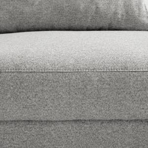 Canapé d’angle Mogo Tissu - Tissu Inze: Gris clair - Méridienne courte à droite (vue de face)