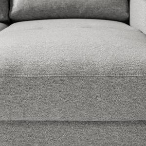 Canapé panoramique Mogo Tissu - Tissu Inze: Gris clair - Méridienne courte à droite / longue à gauche (vue de face)