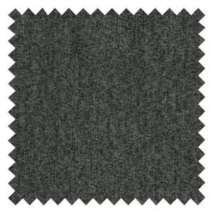 Canapé panoramique Mogo Tissu - Tissu Inze: Gris foncé - Méridienne courte à gauche / longue à droite (vue de face)