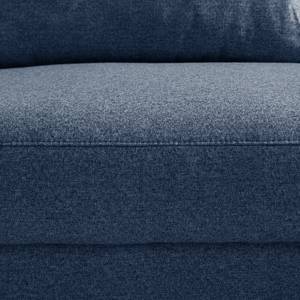 Canapé d’angle Mogo Tissu - Tissu Inze: Bleu - Méridienne courte à droite (vue de face)