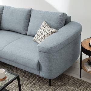 Ecksofa Mogo Webstoff - Webstoff Inze: Graublau - Longchair davorstehend links