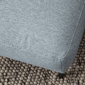 Ecksofa Mogo Webstoff - Webstoff Inze: Graublau - Longchair davorstehend links