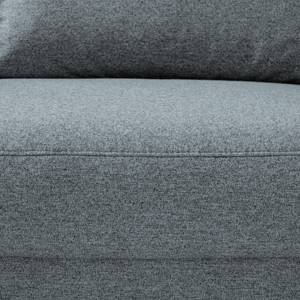 Canapé panoramique Mogo I Tissu - Tissu Inze: Gris bleu - Méridienne courte à droite / longue à gauche (vue de face)