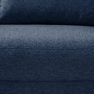 Canapé panoramique Mogo I Tissu - Tissu Inze: Bleu - Méridienne courte à droite / longue à gauche (vue de face)