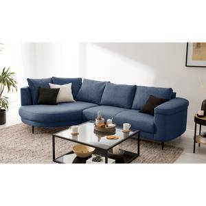 Ecksofa Mogo II Webstoff - Webstoff Inze: Blau - Longchair davorstehend links