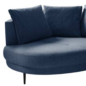 Ecksofa Mogo II Webstoff - Webstoff Inze: Blau - Longchair davorstehend links