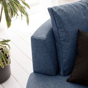 Ecksofa Mogo II Webstoff - Webstoff Inze: Blau - Longchair davorstehend links