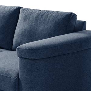 Ecksofa Mogo II Webstoff - Webstoff Inze: Blau - Longchair davorstehend links