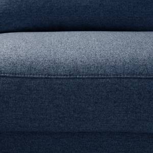 Ecksofa Mogo II Webstoff - Webstoff Inze: Blau - Longchair davorstehend links