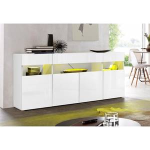 Sideboard Moama III Hochglanz Weiß