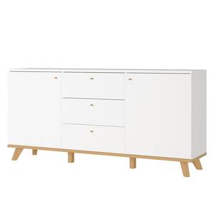 Dressoir Skoger deels massief eikenhout - wit/Navarra eikenhout