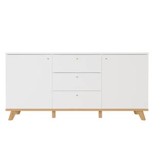 Dressoir Skoger deels massief eikenhout - wit/Navarra eikenhout