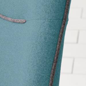 Chaises cantilever Nidri (lot de 2) Tissage à plat / Acier inoxydable - Turquoise