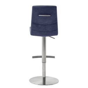 Chaise de bar Lesno Tissage à plat / Acier inoxydable - Bleu
