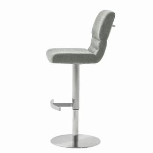 Chaise de bar Lesno Tissage à plat / Acier inoxydable - Gris