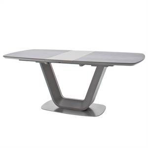 Table Dimar Céramique / Acier inoxydable - Gris mat/ Acier inoxydable