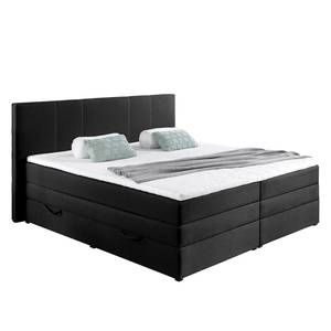 Letto boxspring Maho Tessuto - Con contenitori - 180 x 200cm