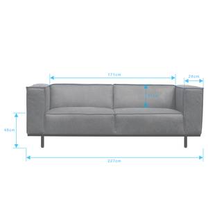 Sofa Kups I (3-Sitzer) Samt - Samt Onoli: Marineblau