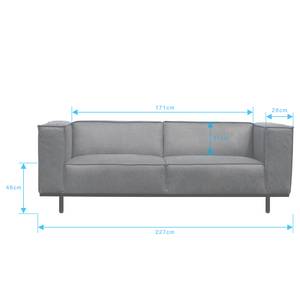 Sofa Kups I (3-Sitzer) Samt - Mischgewebe Esha: Nougat