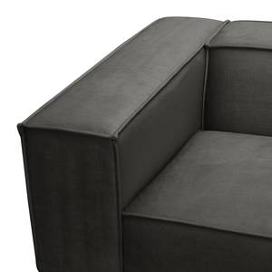 Fauteuil Kups I Velours - Velours Onoli: Gris foncé