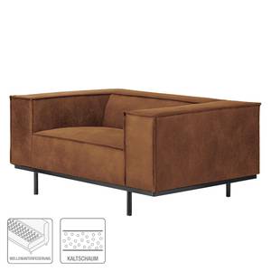 Fauteuil Kups I Velours - Tissu composite Esha: Cognac