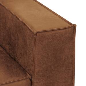 Fauteuil Kups I Velours - Tissu composite Esha: Cognac