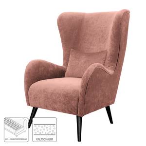 Fauteuil Pillig Velours - Mauve - Sans repose-pieds