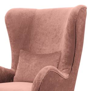 Fauteuil Pillig Fluweel - Mauve - Zonder hocker