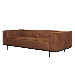 Canapé Kups I (2-3 places) Velours - Tissu composite Esha: Cognac