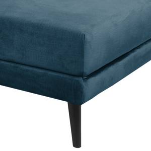 Ligfauteuil Kezia Fluweel - Marineblauw