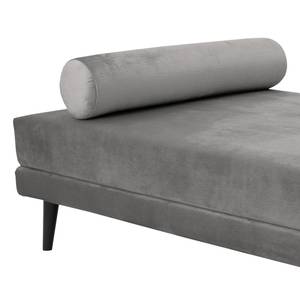 Chaise relax Kezia Velours - Gris clair