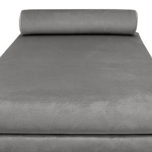 Chaise relax Kezia Velours - Gris clair