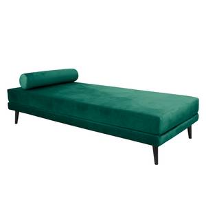 Ligfauteuil Kezia Fluweel - Antiek groen