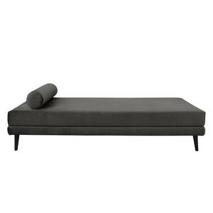 Chaise relax Kezia Velours - Gris foncé