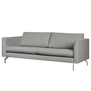 3-Sitzer Sofa Kayena Webstoff Inas: Platin - Chrom glänzend