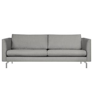 3-Sitzer Sofa Kayena Webstoff Inas: Platin - Chrom glänzend