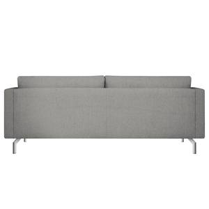 3-Sitzer Sofa Kayena Webstoff Inas: Platin - Chrom glänzend