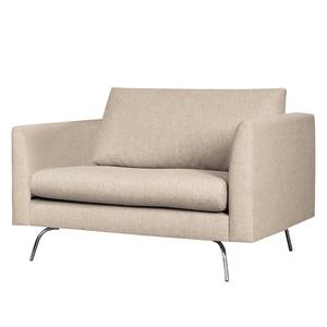Sessel Kayena Webstoff Inas: Cappuccino - Silber